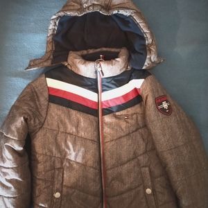 Tommy Hilfiger coat w/removable hood sz M(10-12)